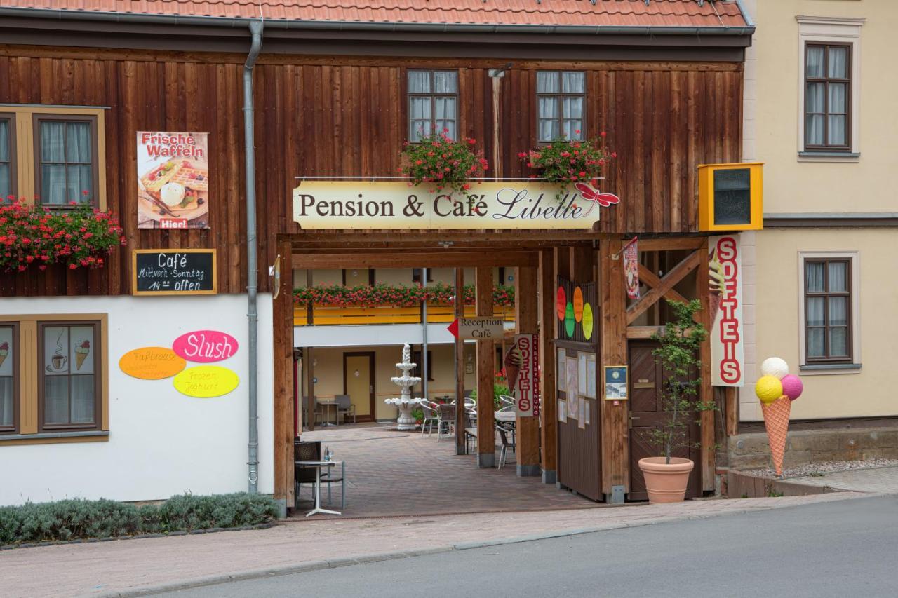 Pension-Cafe-Libelle Elxleben bei Arnstadt Екстериор снимка